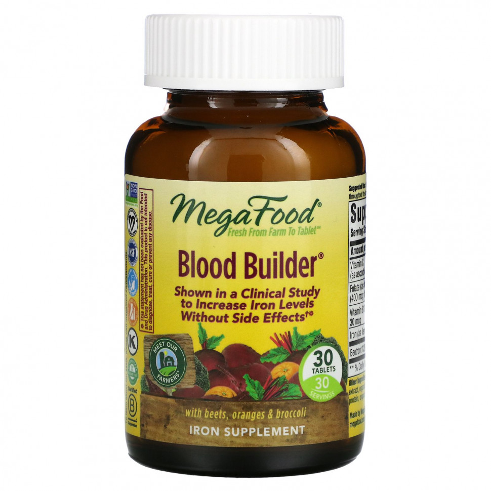   (Iherb) MegaFood, Blood Builder, 30     -     , -, 