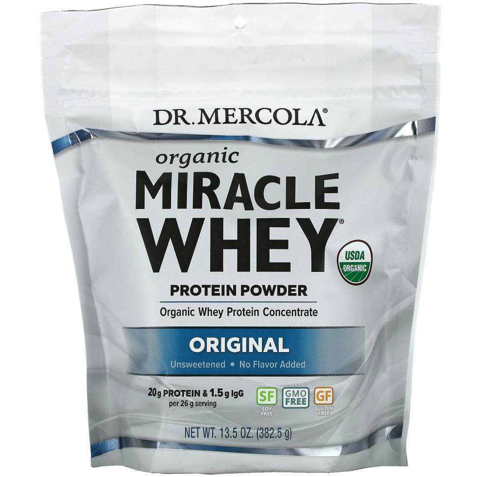   (Iherb) Dr. Mercola, Organic Miracle Whey Protein, , , 382,5  (13,5 ),   8430 
