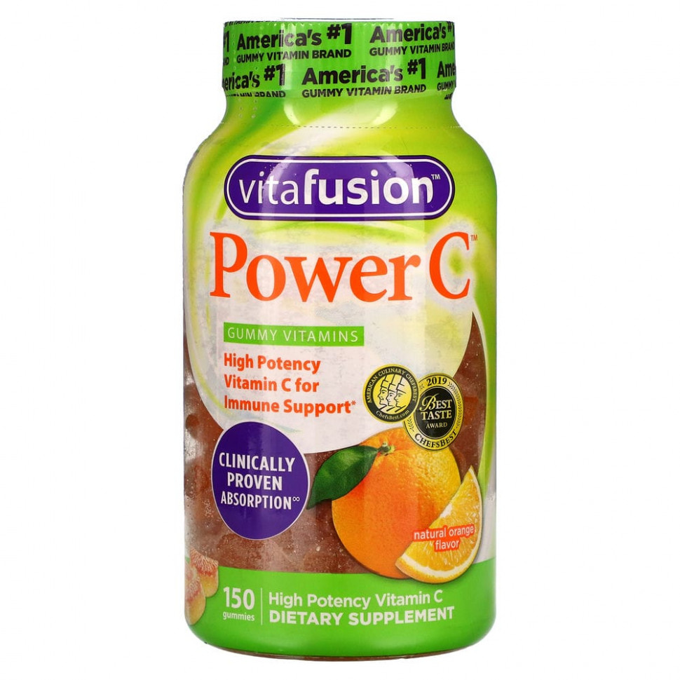 ���� ������ (Iherb) VitaFusion, Power C, ������� C � ������� �������������� ��������, ����������� ������������ ����, 150 ����������� ��������, ������ �� 2960 ���