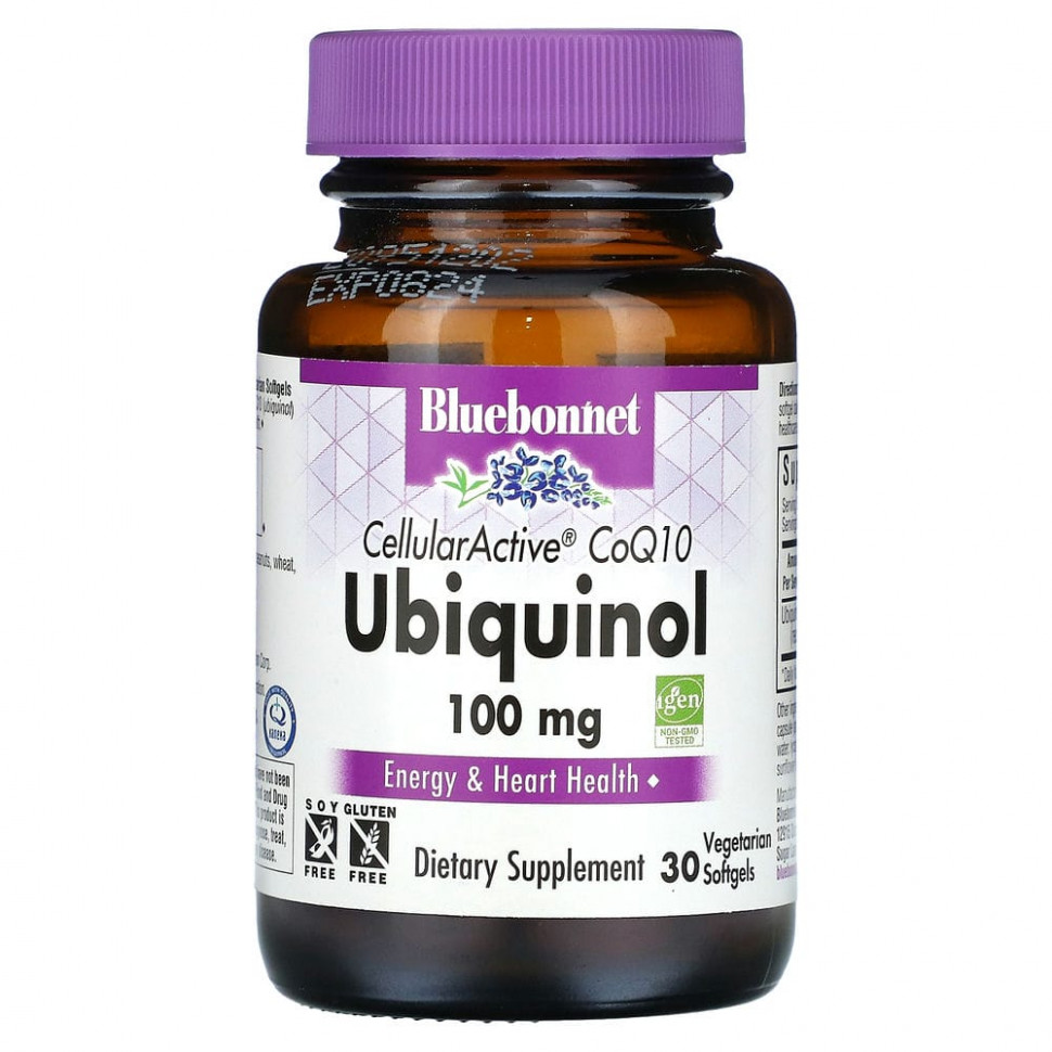 ���� ������ (Iherb) Bluebonnet Nutrition, CellularActive CoQ10, ��������, 100 ��, 30 �������������� ������, ������ �� 5080 ���