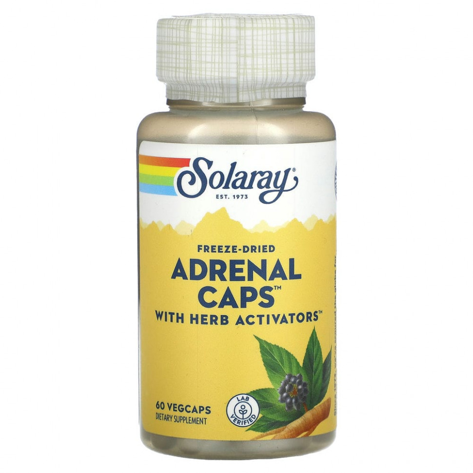   (Iherb) Solaray, Adrenal Caps, 60  ,   1940 