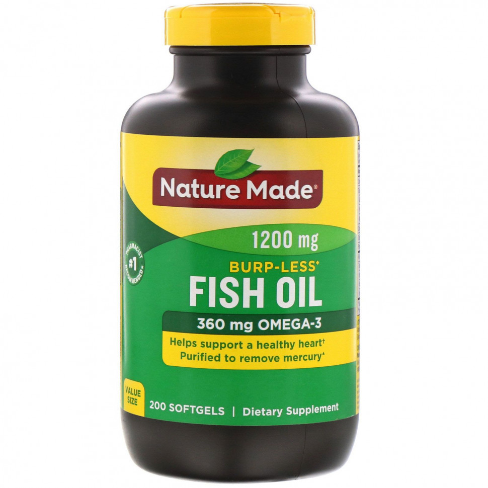 ���� ������ (Iherb) Nature Made, ����� ���, �� �������� �������, 1200 ��, 200 ������, ������ �� 6060 ���