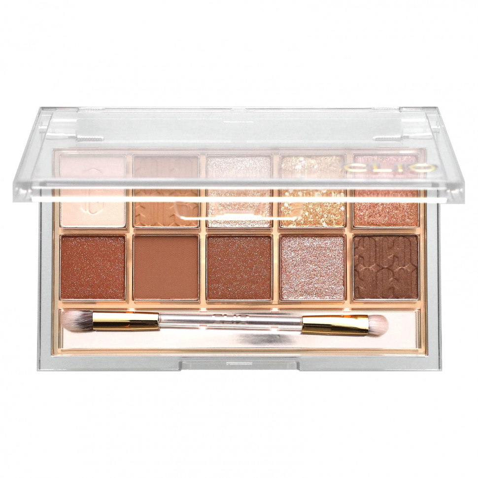 ���� ������ (Iherb) Clio, Pro Eye Palette, 02 Brown Choux, 0,6 � (0,21 �����), ������ �� 5560 ���