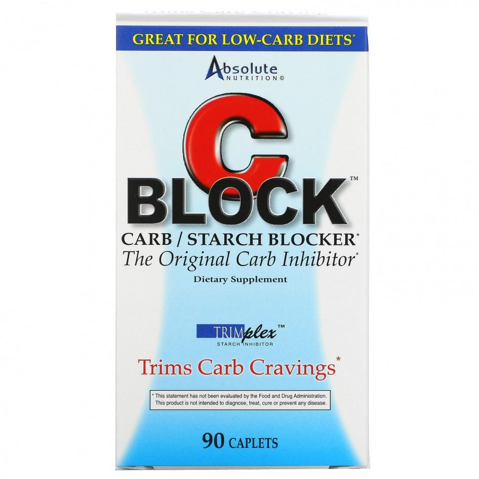 ���� ������ (Iherb) Absolute Nutrition, CBlock, �������� ��������� � ��������, 90 ������, ������ �� 4070 ���