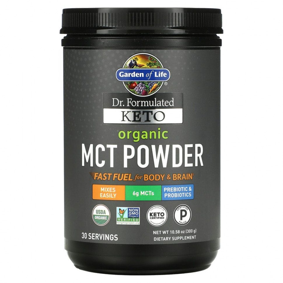 ���� ������ (Iherb) Garden of Life, Dr. Formulated Keto, ������������ ������� MCT, 300 � (10,58 �����), ������ �� 4770 ���