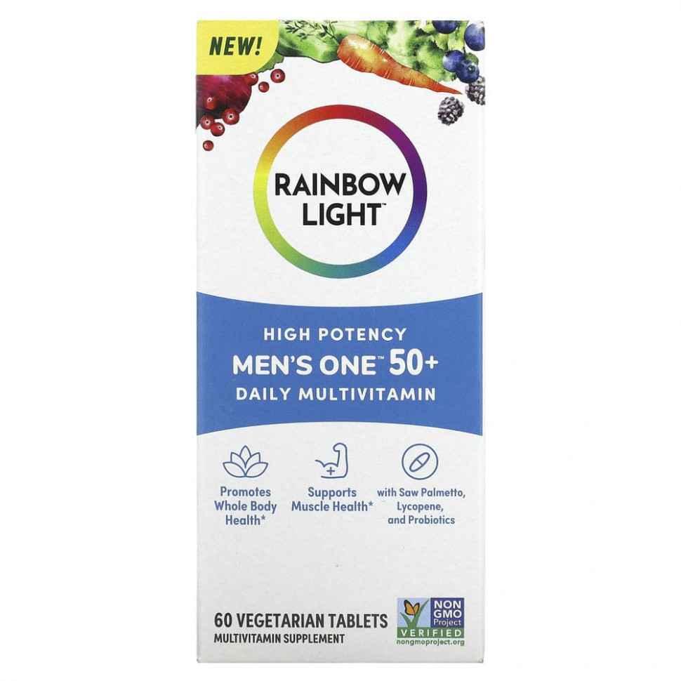 ���� ������ (Iherb) Rainbow Light, Men One 50+ Daily, ��������������, ������� �������������, 60 �������������� ��������, ������ �� 3910 ���