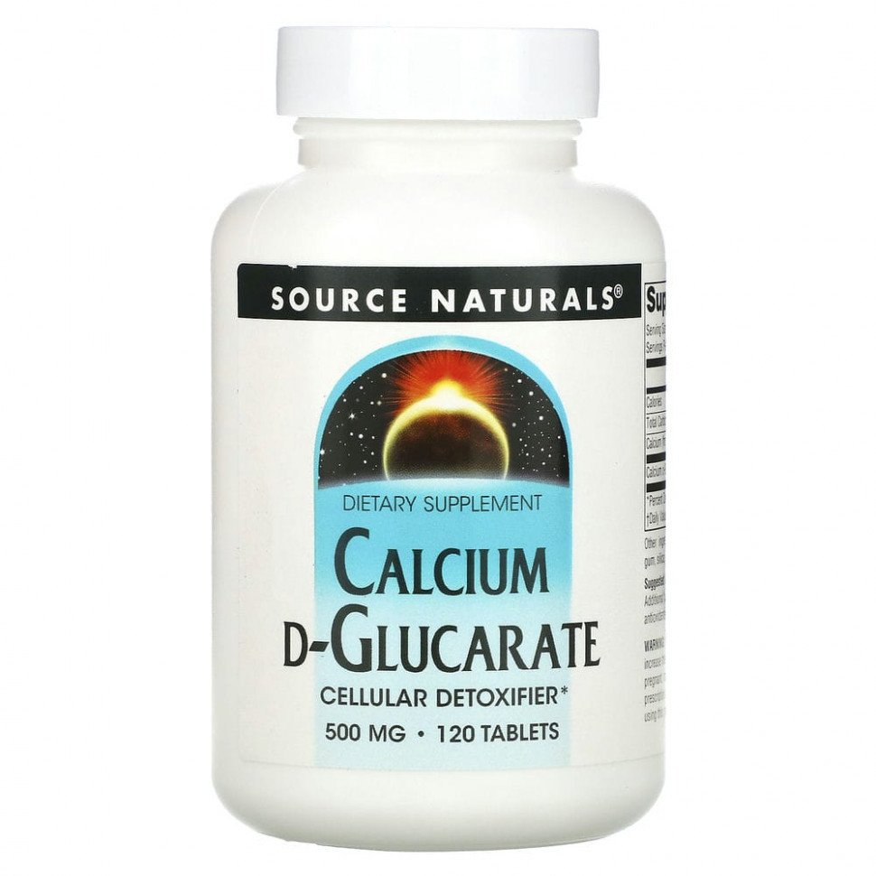 ���� ������ (Iherb) Source Naturals, D-�������� �������, 500 ��, 120 ��������, ������ �� 6770 ���
