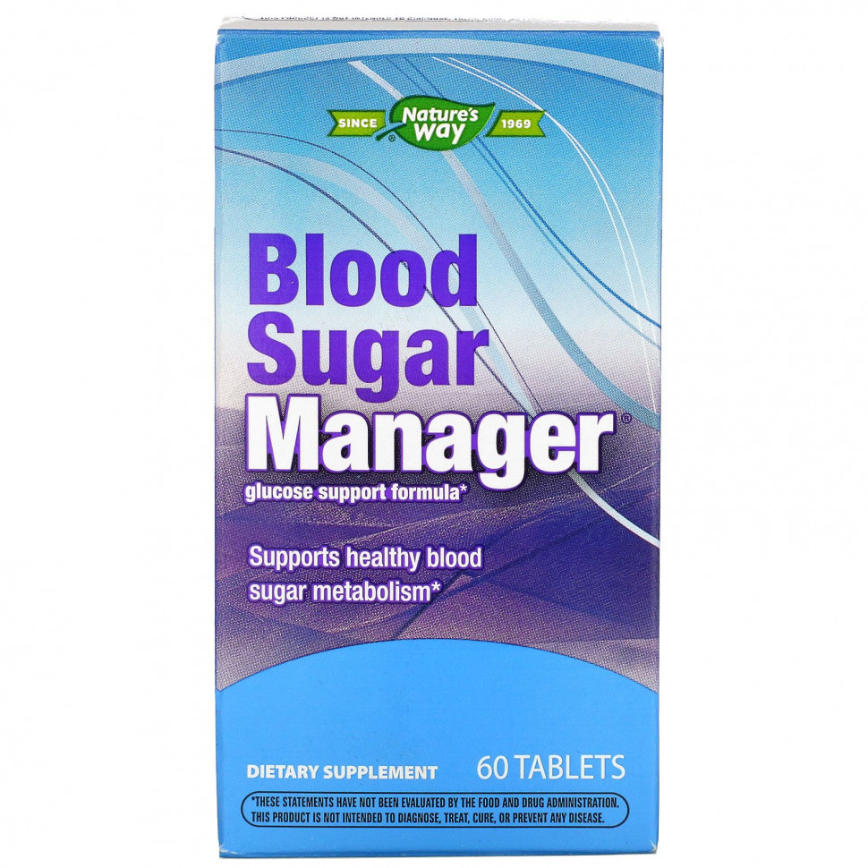 ���� ������ (Iherb) Nature's Way, Blood Sugar Manager, 60 ��������, ������ �� 4780 ���