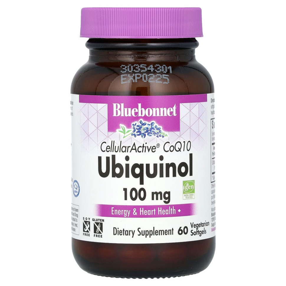 ���� ������ (Iherb) Bluebonnet Nutrition, CellularActive CoQ10, Ubiquinol, 100 ��, 60 �������������� ������, ������ �� 7880 ���