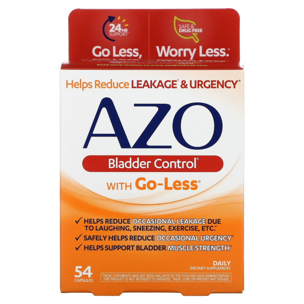 ���� ������ (Iherb) Azo, Bladder Control, with Go-Less, 54 Capsules, ������ �� 4930 ���
