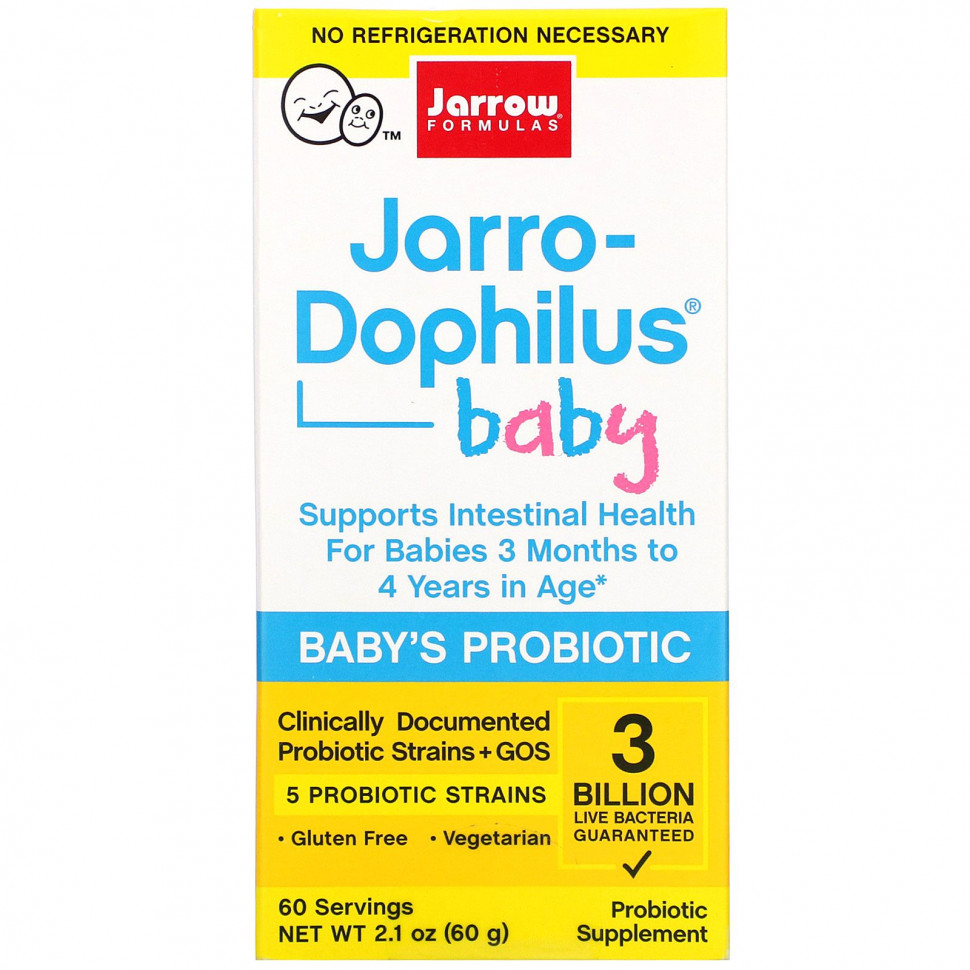 ���� ������ (Iherb) Jarrow Formulas, Jarro-Dophilus Baby, ������� ���������, �� 3 ������� �� 4 ���, 3 ���� ����� ��������, 60 � (2,1 �����), ������ �� 4950 ���