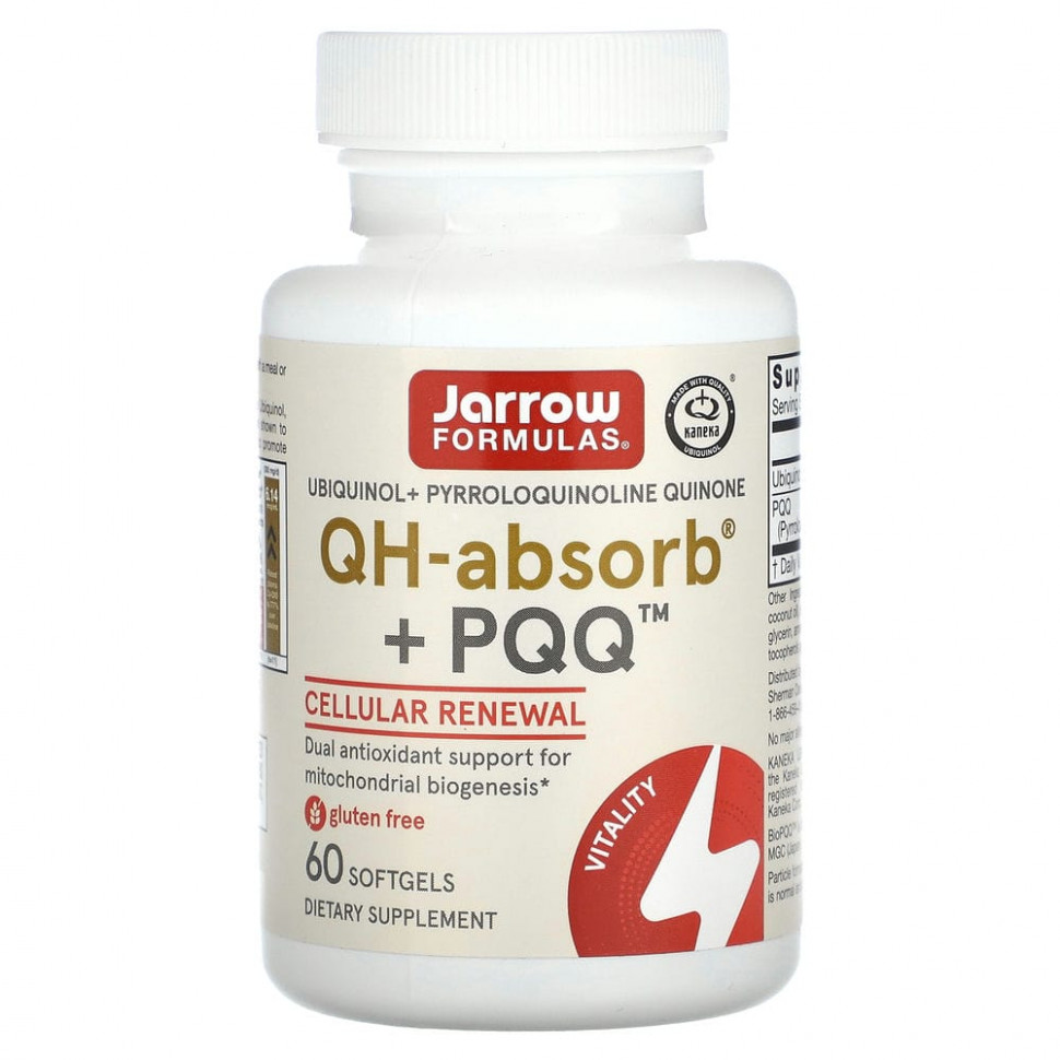 ���� ������ (Iherb) Jarrow Formulas, ��������, QH-Absorb + PPQ, 60 ������ ��������, ������ �� 11350 ���