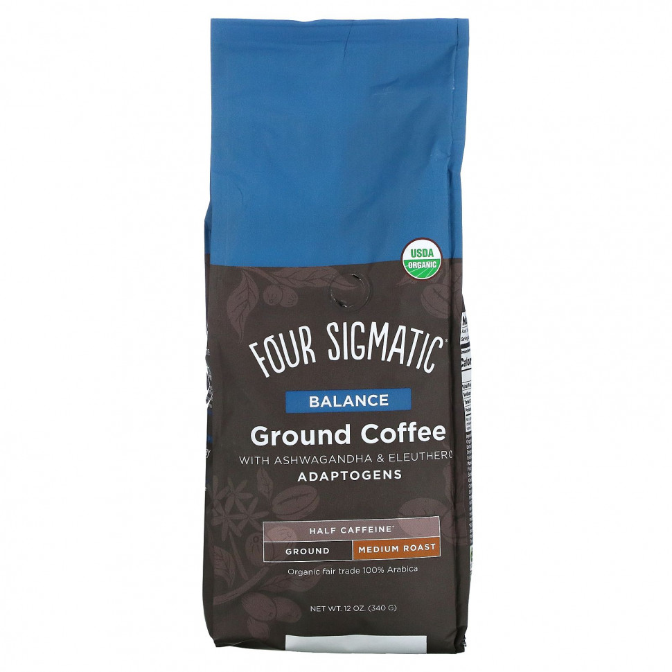 ���� ������ (Iherb) Four Sigmatic, ������� ���� � ������������, � ����������, ������� �������, 340 � (12 �����), ������ �� 4210 ���
