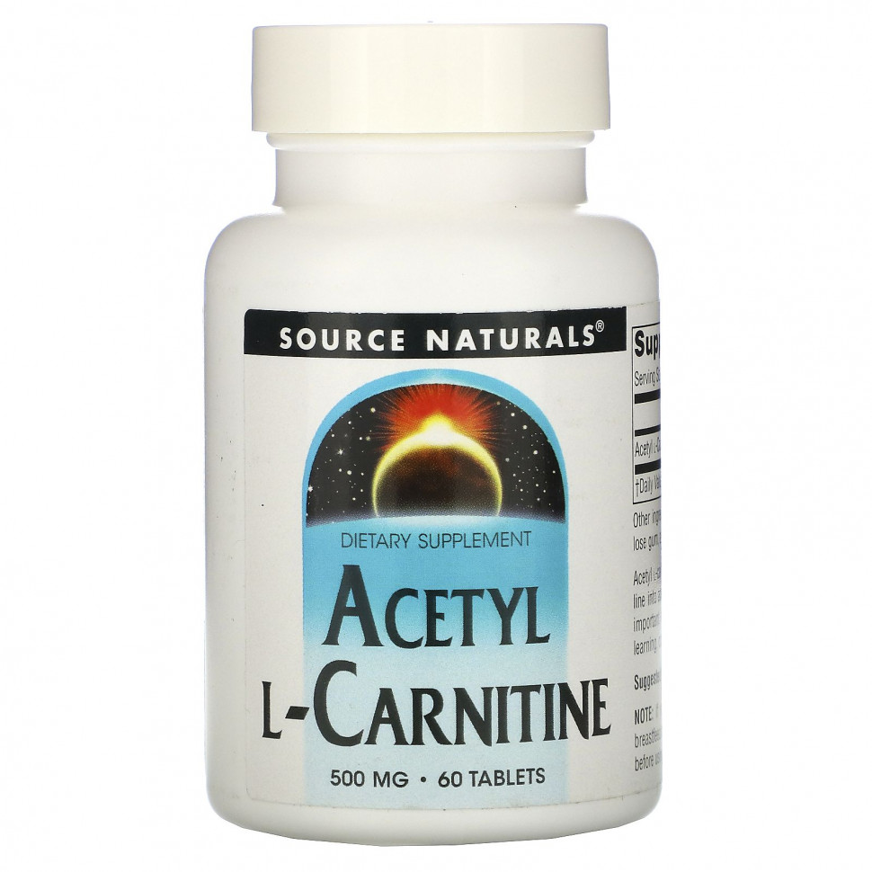 ���� ������ (Iherb) Source Naturals, ������-L-��������, 500 ��, 60 ��������, ������ �� 3200 ���