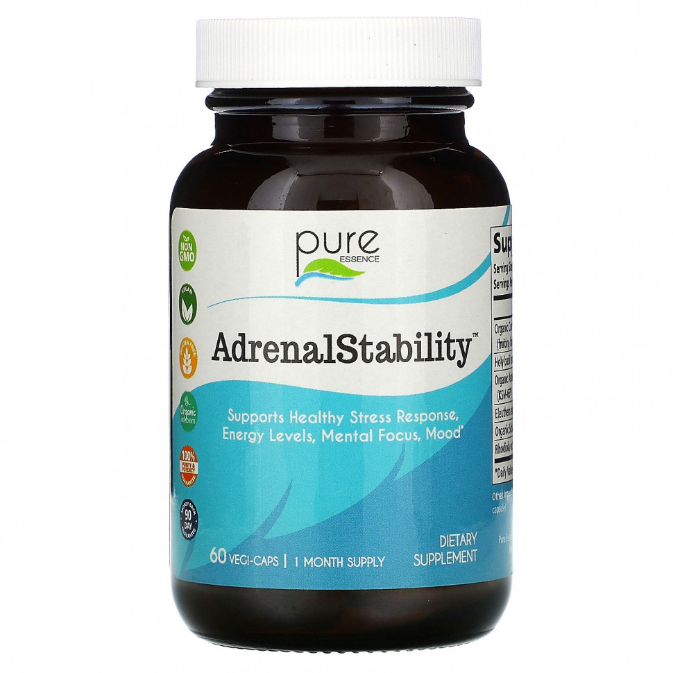 ���� ������ (Iherb) Pure Essence, AdrenalStability , 60 ������������ ������, ������ �� 6820 ���