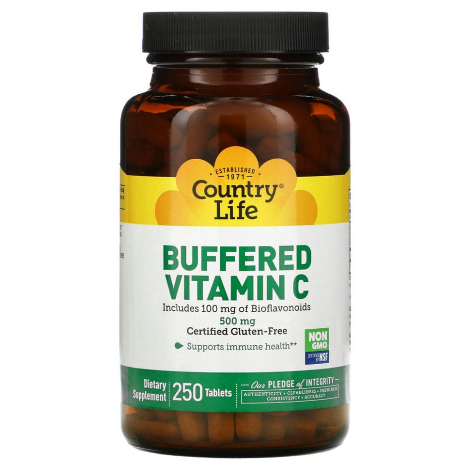 ���� ������ (Iherb) Country Life, �������������� ������� C, 500 ��, 250 ��������, ������ �� 4070 ���