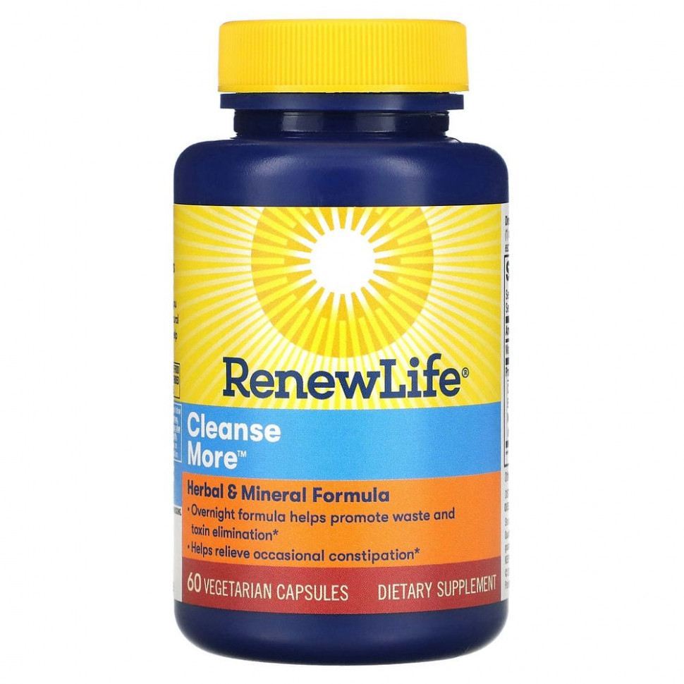 ���� ������ (Iherb) Renew Life, Cleanse More, 60 ������������ ������, ������ �� 3870 ���