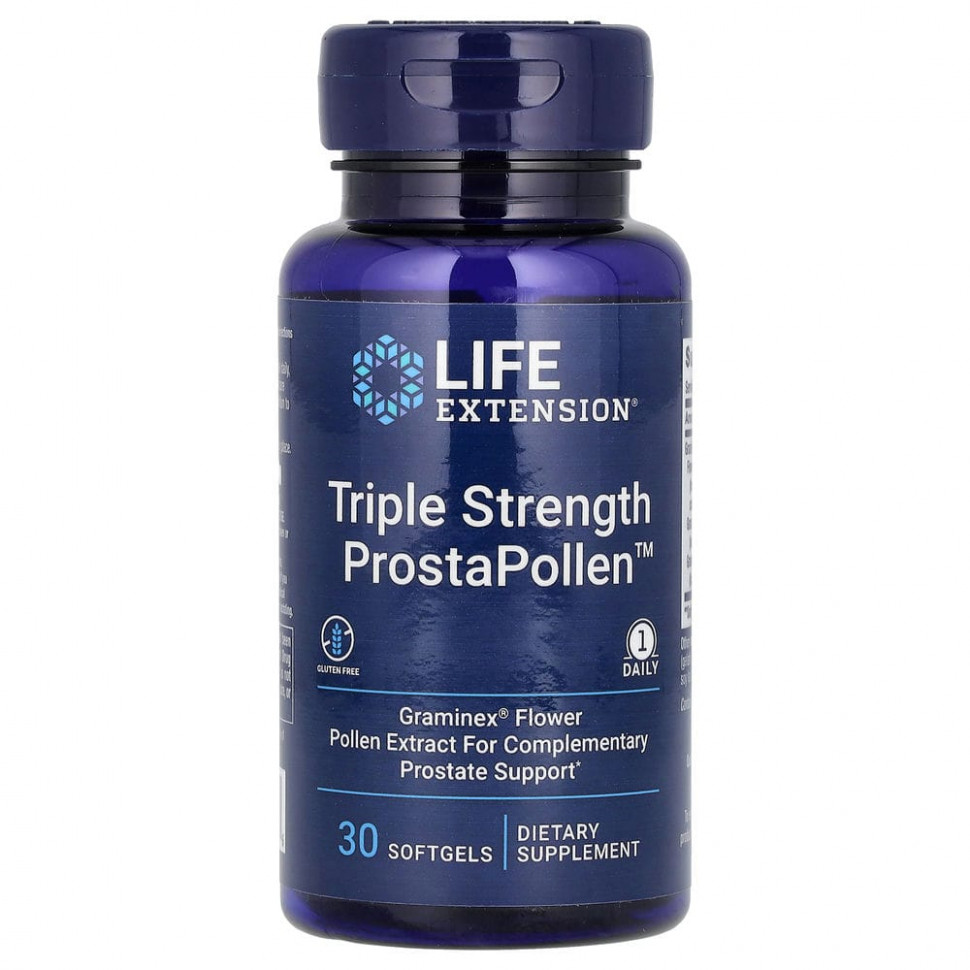   (Iherb) Life Extension, Triple Strength ProstaPollen,       , 30 ,   3150 