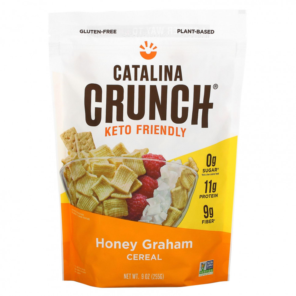  (Iherb) Catalina Crunch, Keto Friendly Cereal, Honey Graham, 255  (9 )    -     , -, 