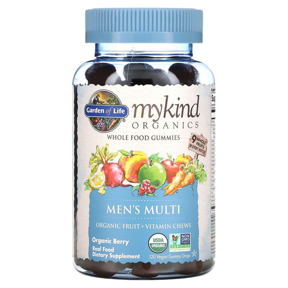 ���� ������ (Iherb) Garden of Life, MyKind Organics, �������������� ��� ������, ������������ �����, 120 ��������� ����������� ��������, ������ �� 5410 ���