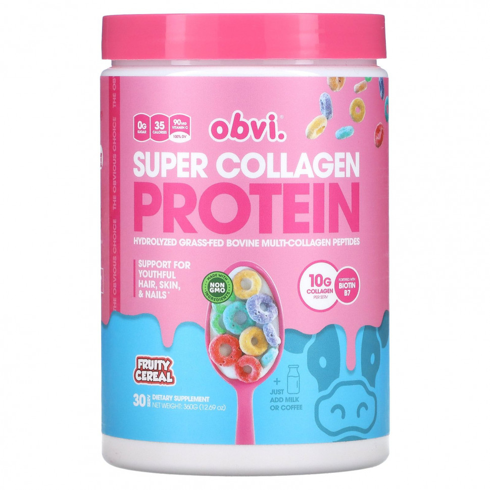 ���� ������ (Iherb) Obvi, Super Collagen Protein, ��������� ������, 360 � (12,69 �����), ������ �� 5940 ���