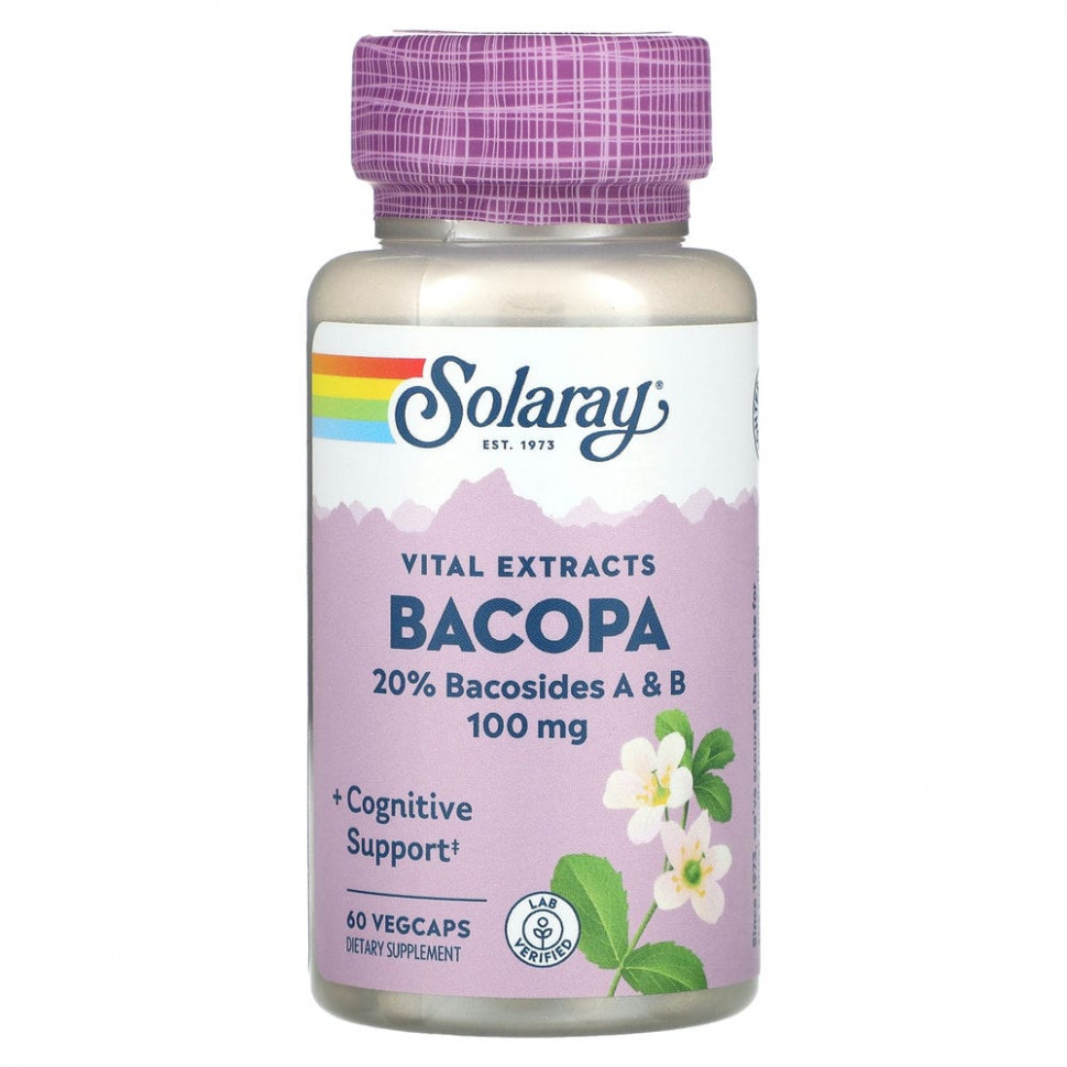���� ������ (Iherb) Solaray, Vital Extracts, ������, 100 ��, 60 ������������ ������, ������ �� 1550 ���