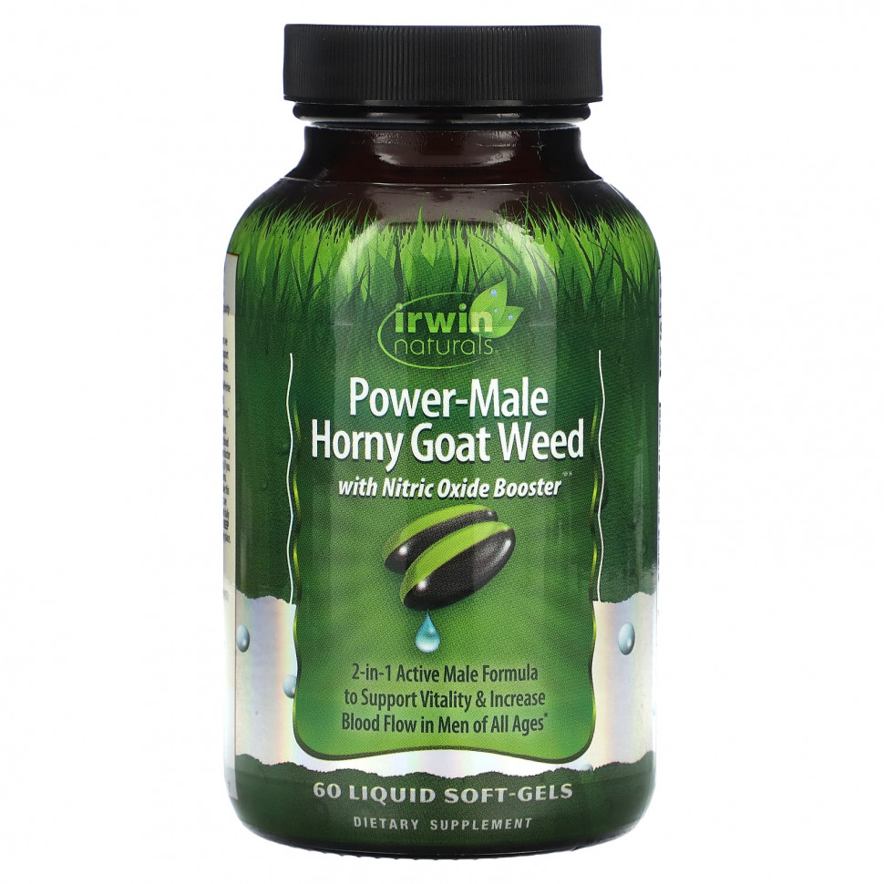 ���� ������ (Iherb) Irwin Naturals, Power-Male Horny Goat Weed, � �������� ������ �����, 60 ����������� ������, ������ �� 4480 ���