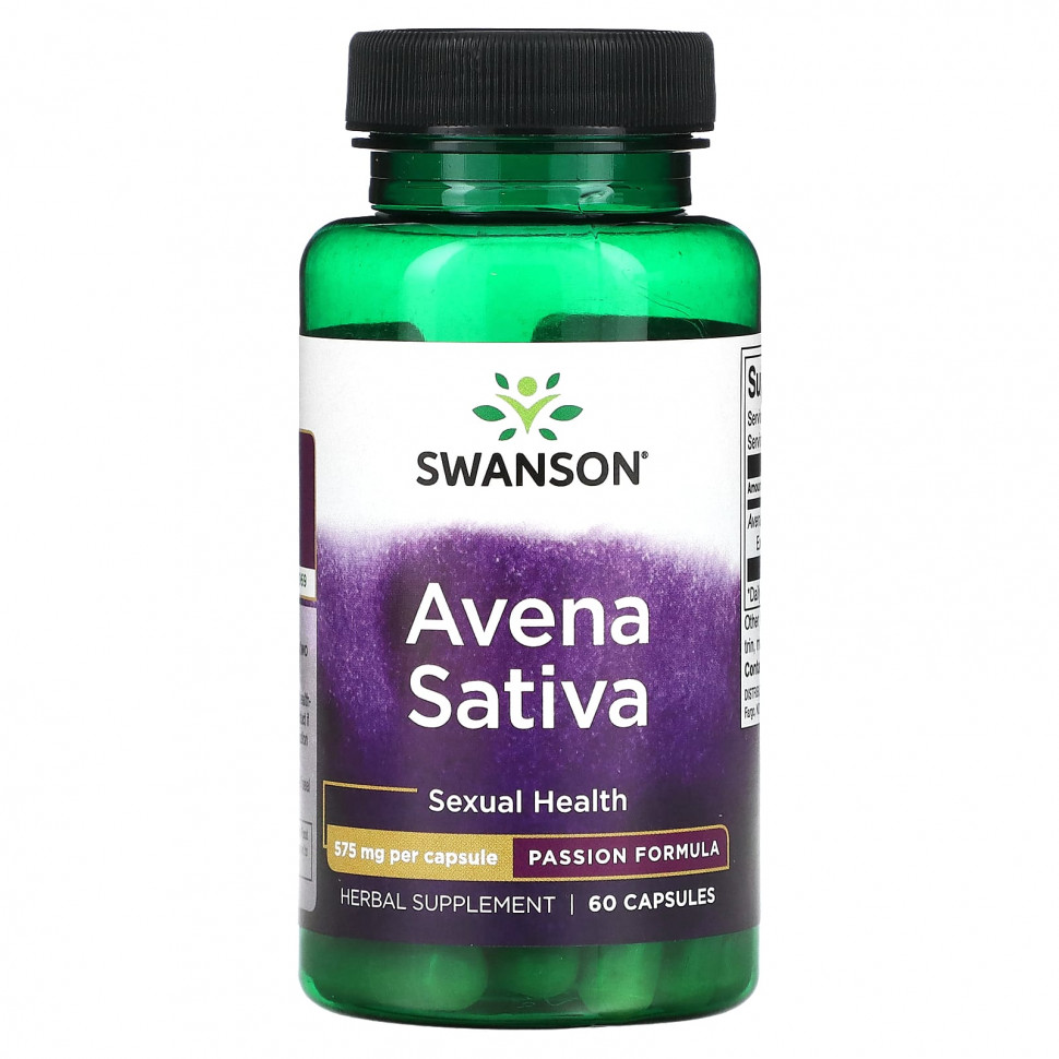 ���� ������ (Iherb) Swanson, Avena Sativa, 575 ��, 60 ������, ������ �� 1310 ���