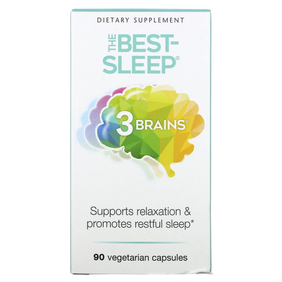 ���� ������ (Iherb) Natural Factors, 3 Brains, The Best-Sleep, 90 �������������� ������, ������ �� 2990 ���