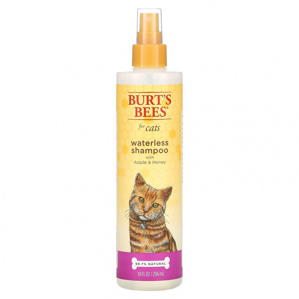 ���� ������ (Iherb) Burt's Bees, Waterless Shampoo for Cats, Apple & Honey, 10 fl oz (296 ml), ������ �� 1560 ���