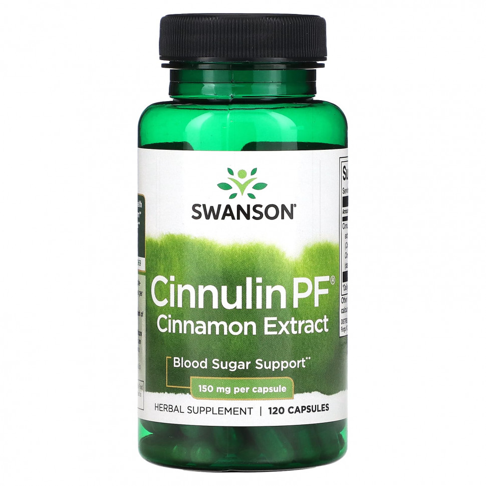 ���� ������ (Iherb) Swanson, Cinnulin PF, �������� ������, 150 ��, 120 ������, ������ �� 4330 ���