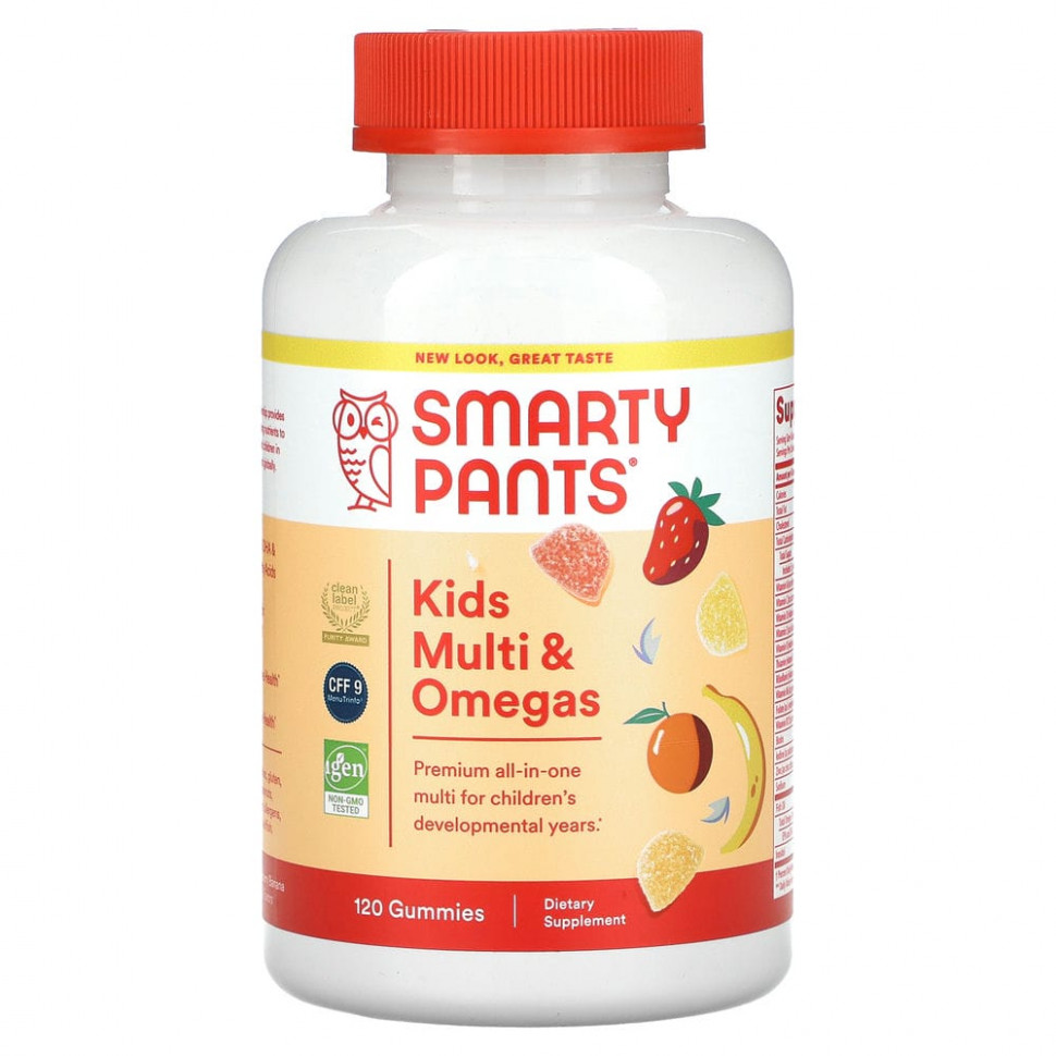 ���� ������ (Iherb) SmartyPants, ���������������� ������� ��� ����� � �����-3 ���������, � ����������, ���������, ������������ � �������� ������, 120 ����������� ��������, ������ �� 5070 ���