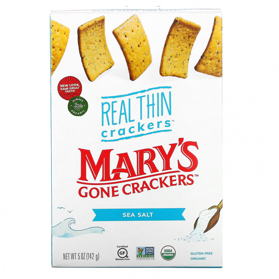 ���� ������ (Iherb) Mary's Gone Crackers, ������� Real Thin Crackers, ������� ����, 141 �, ������ �� 1020 ���