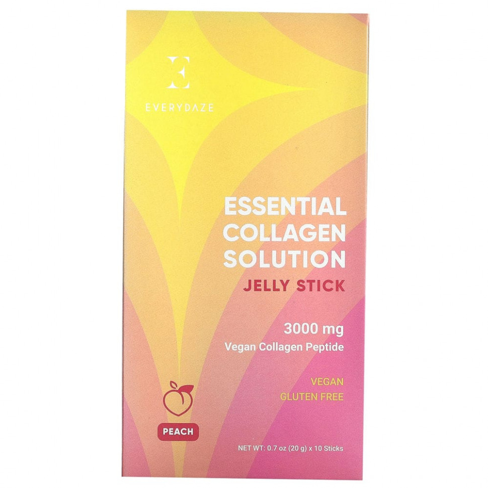 ���� ������ (Iherb) Everydaze, ����-���� Essential Collagen Solution, ������, 3000 ��, 10 ������ �� 20 � (0,7 �����), ������ �� 3150 ���