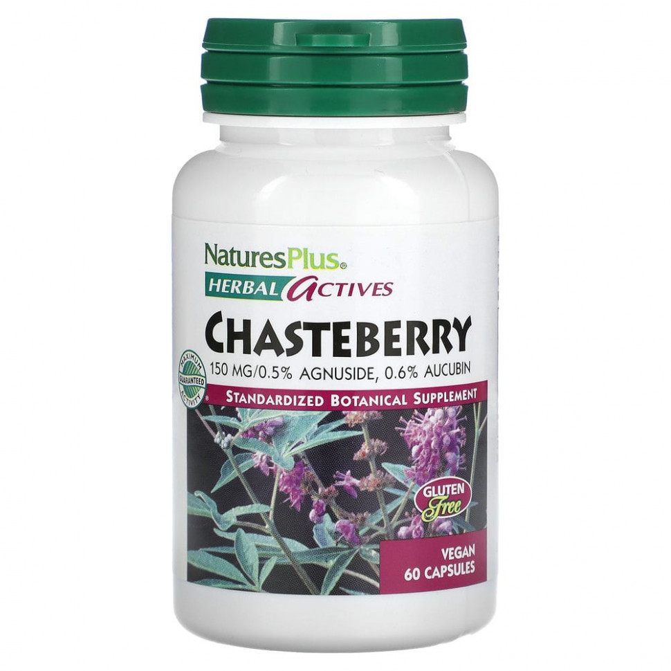   (Iherb) NaturesPlus, Herbal Actives, Chasteberry, 150 , 60  ,   3330 