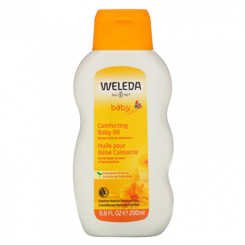 ���� ������ (Iherb) Weleda, Baby, ������������� ����� ��� �����, � ����������� ���������, 200 �� (6,8 ����. �����), ������ �� 3530 ���
