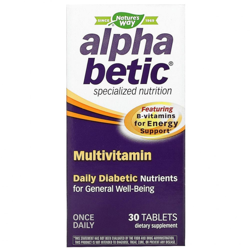 ���� ������ (Iherb) Nature's Way, Alpha Betic, ��������������, 30 ��������, ������ �� 3180 ���