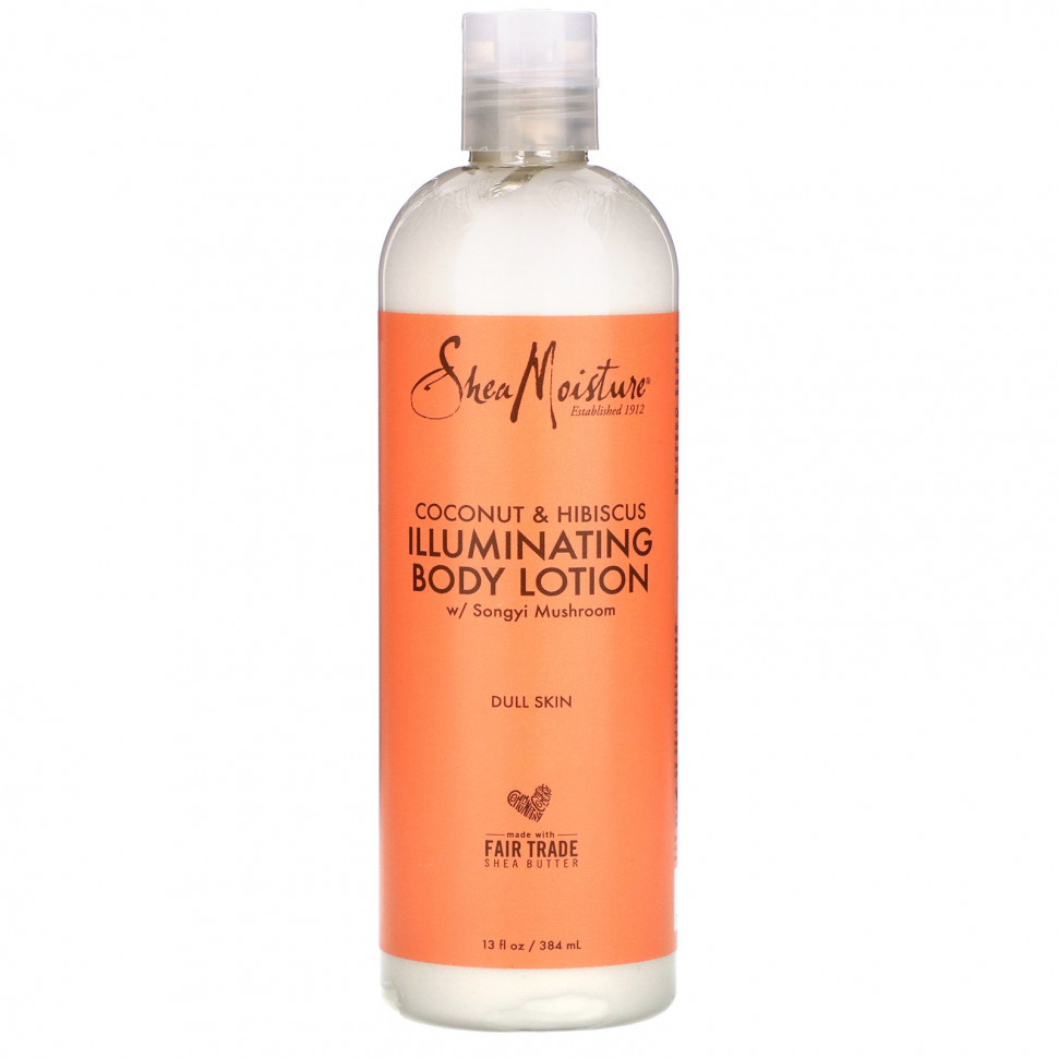 ���� ������ (Iherb) SheaMoisture, Illuminating Body Lotion, Coconut & Hibiscus with Songyi Mushroom, 13 fl oz (384 ml), ������ �� 2560 ���