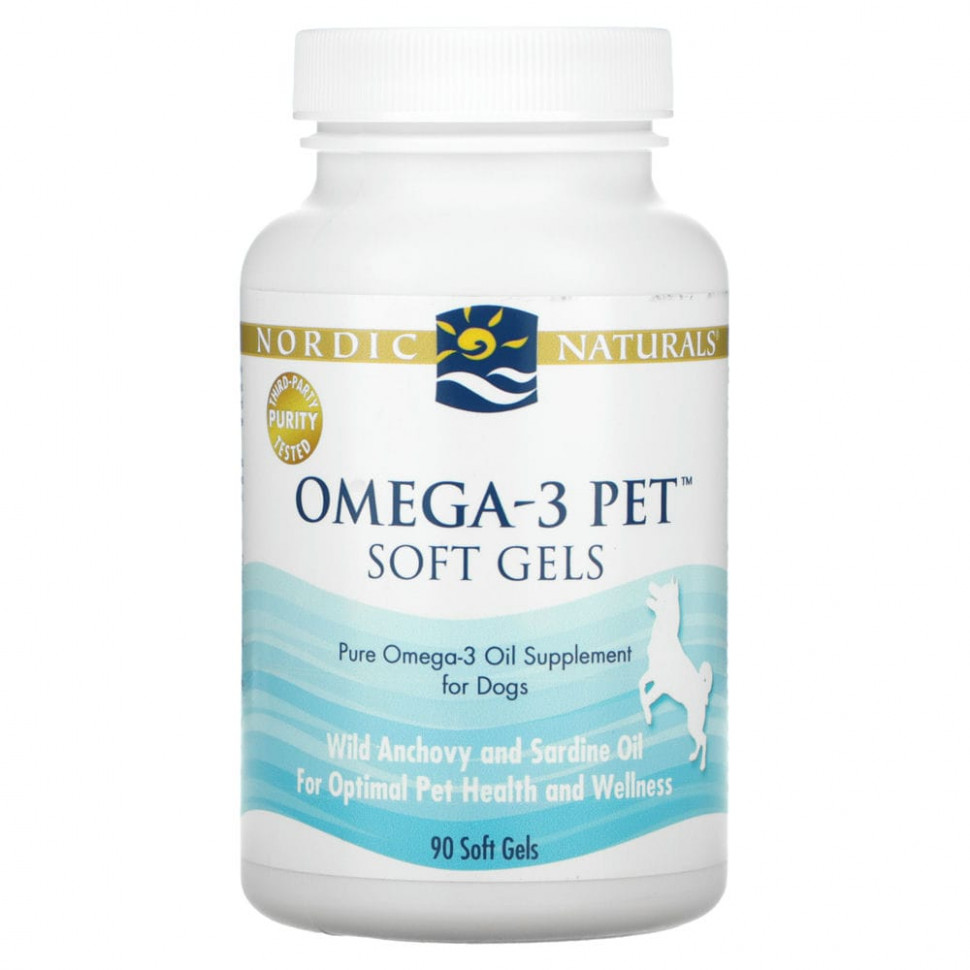 ���� ������ (Iherb) Nordic Naturals, Omega-3 Pet, ��� �����, 90 ������, ������ �� 3890 ���