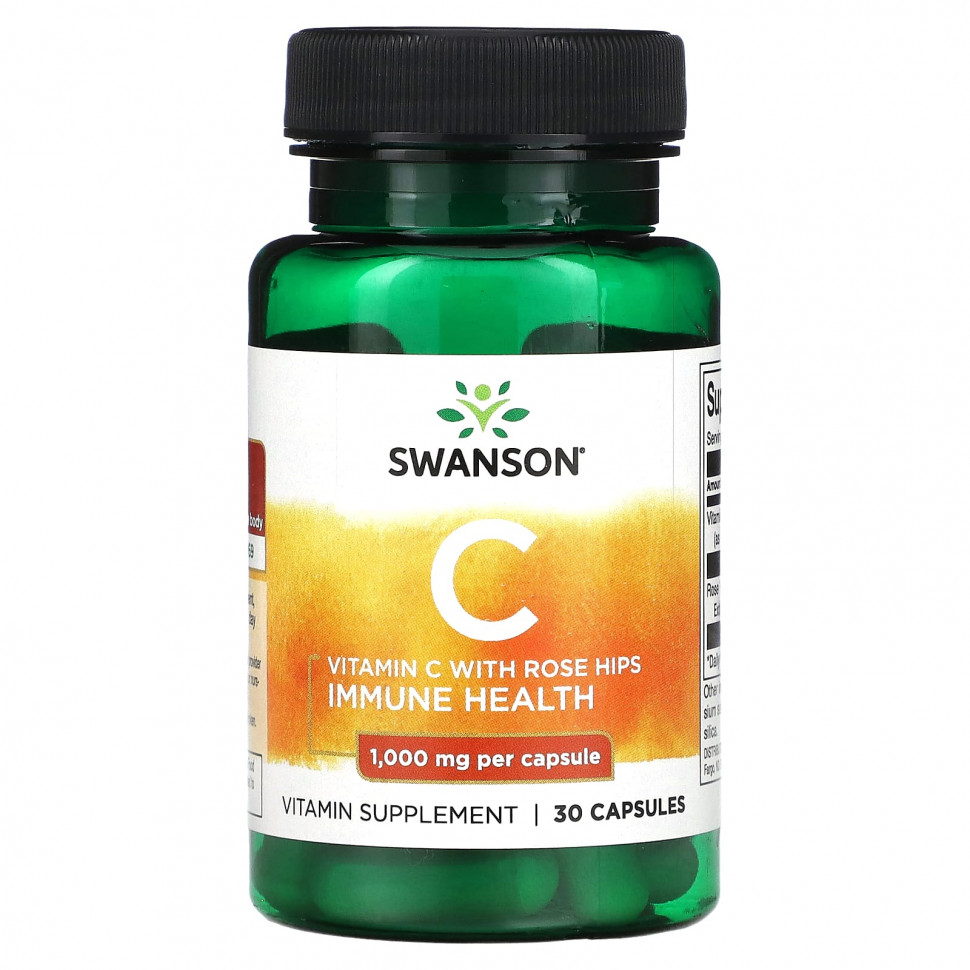 ���� ������ (Iherb) Swanson, ������� C � ����������, 1000 ��, 30 ������, ������ �� 640 ���