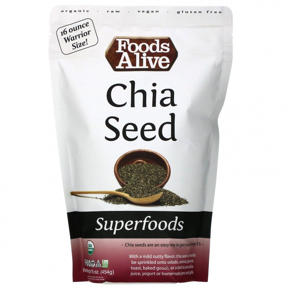 ���� ������ (Iherb) Foods Alive, Superfoods, ������������ ������ ���, 454 � (16 �����), ������ �� 2240 ���