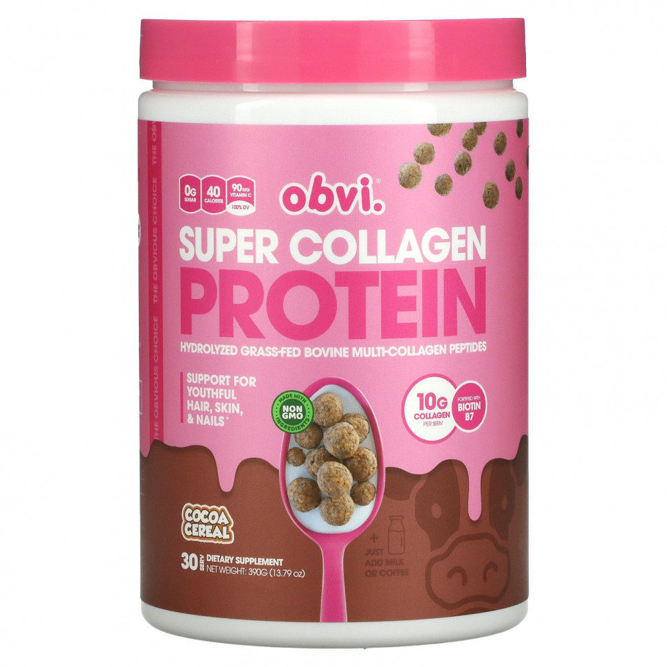 ���� ������ (Iherb) Obvi, Super Collagen Protein, �����-������, 390 � (13,79 �����), ������ �� 5970 ���
