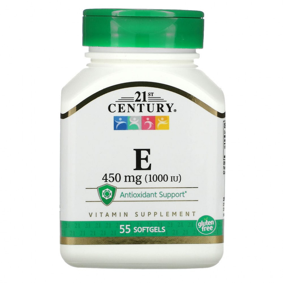 ���� ������ (Iherb) 21st Century, ������� E, 450 �� (1000 ��), 55 ������, ������ �� 1970 ���