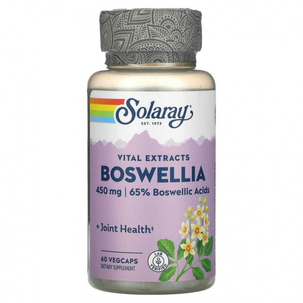 ���� ������ (Iherb) Solaray, �������� ���������, 450 ��, 60 ������������ ������, ������ �� 2670 ���