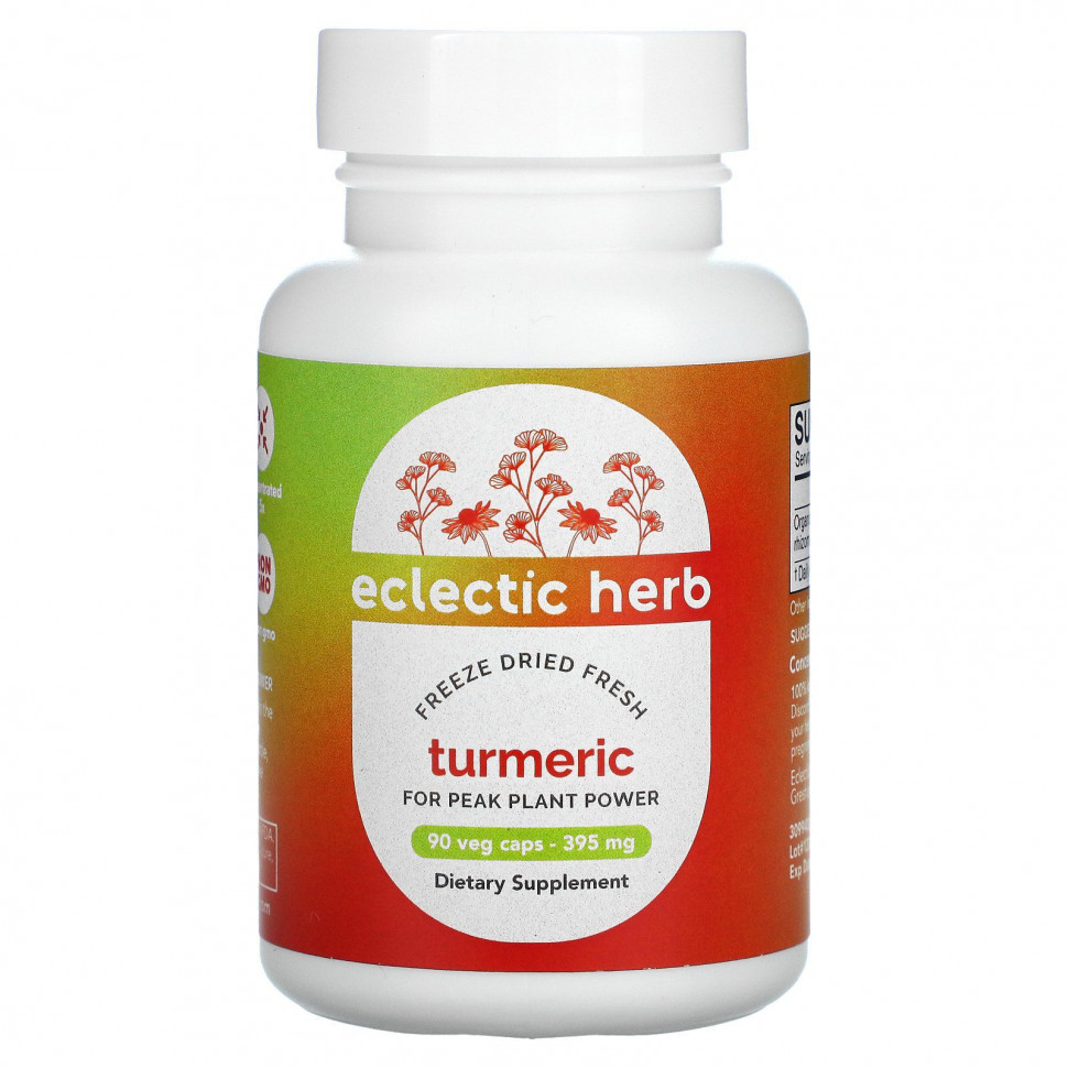 ���� ������ (Iherb) Eclectic Institute, Turmeric, 395 mg, 90 Non-GMO Veg Caps, ������ �� 4750 ���