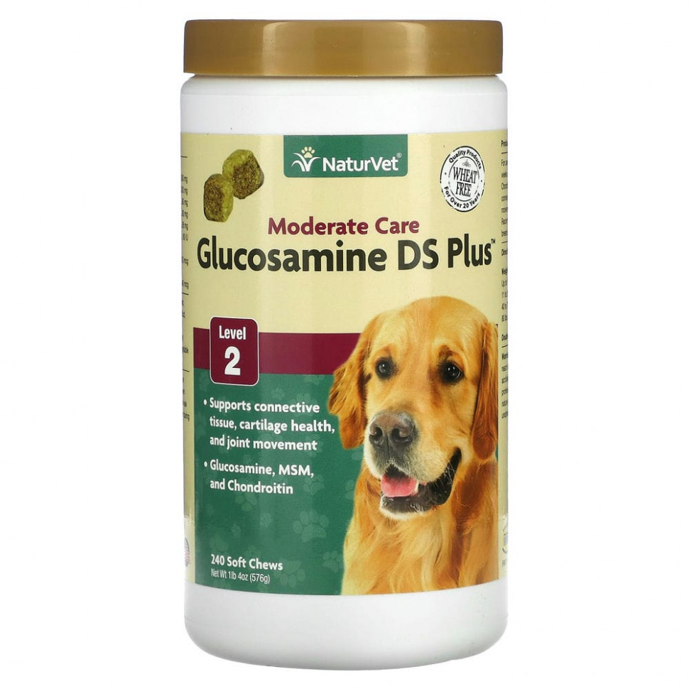 ���� ������ (Iherb) NaturVet, Glucosamine DS Plus, ��������� ����, ������� 2, 240 ����������� ��������, 576 � (1 ���� 4 �����), ������ �� 7980 ���