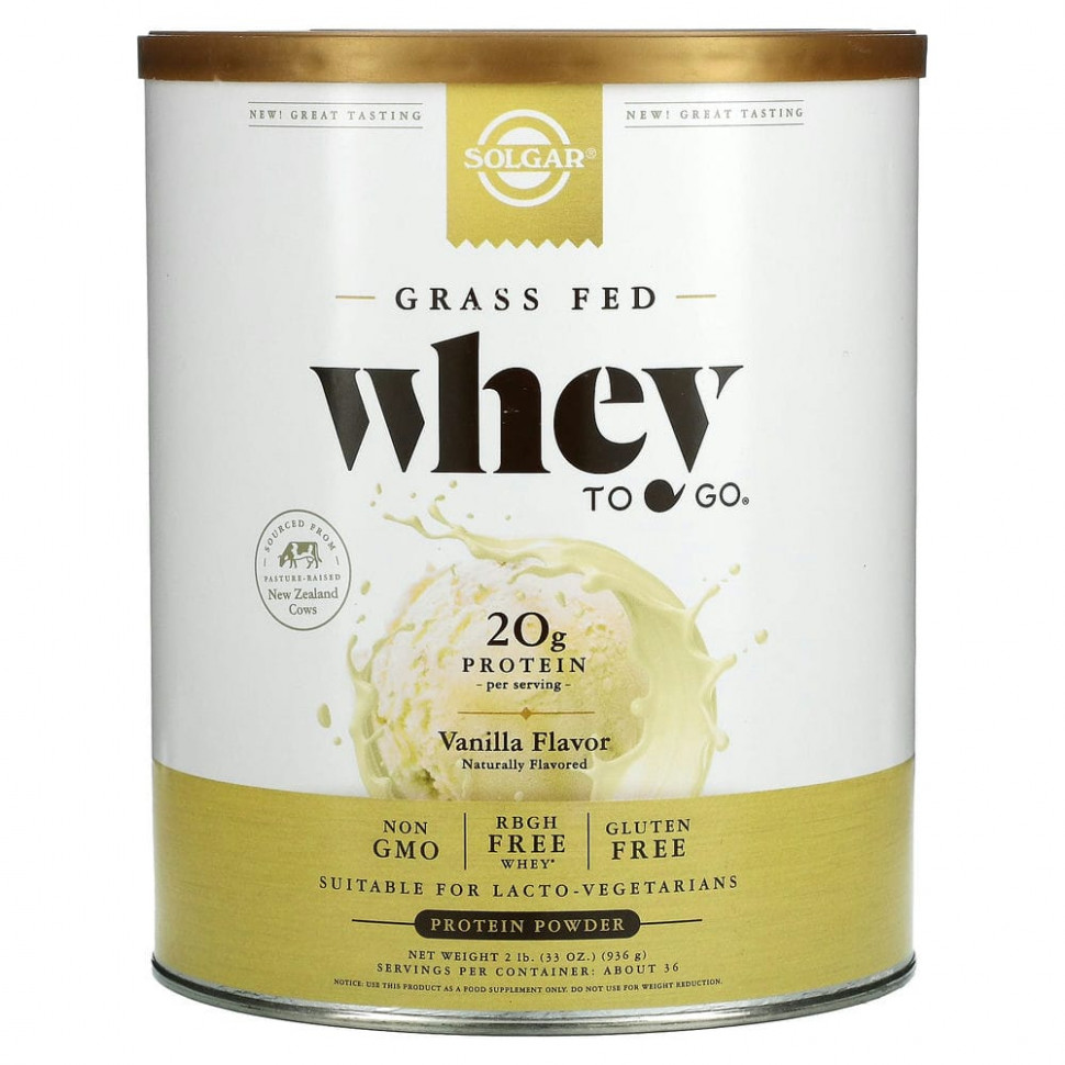 ���� ������ (Iherb) Solgar, Whey To Go, ������� ������������� �����, ������, 936 � (33 �����), ������ �� 8500 ���