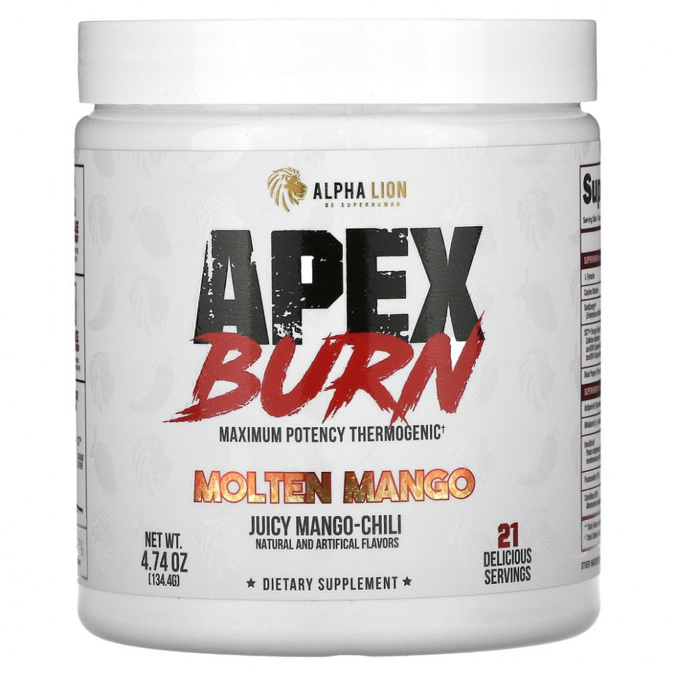 ���� ������ (Iherb) ALPHA LION, Apex Burn, ������������� �����, ������ ����� � ����, 134,4 � (4,74 �����), ������ �� 9260 ���