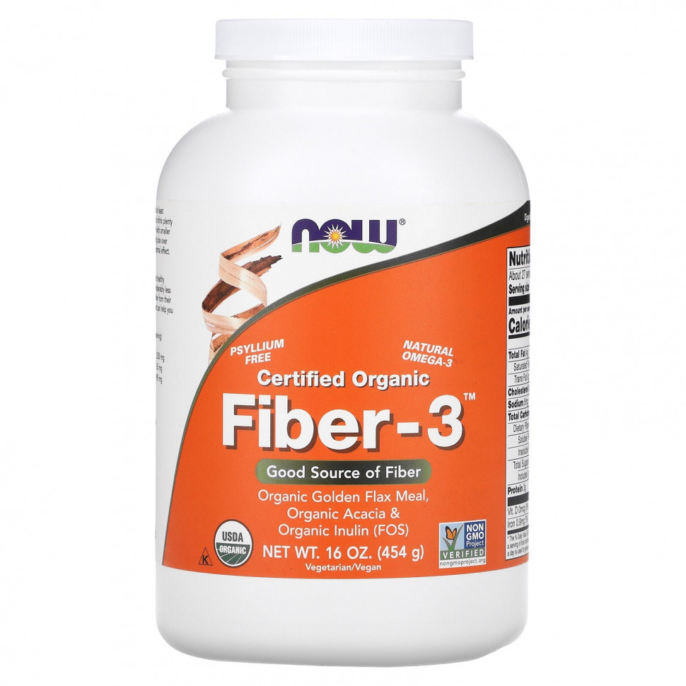   (Iherb) NOW Foods,   , Fiber-3, , 454  (16 ),   2910 