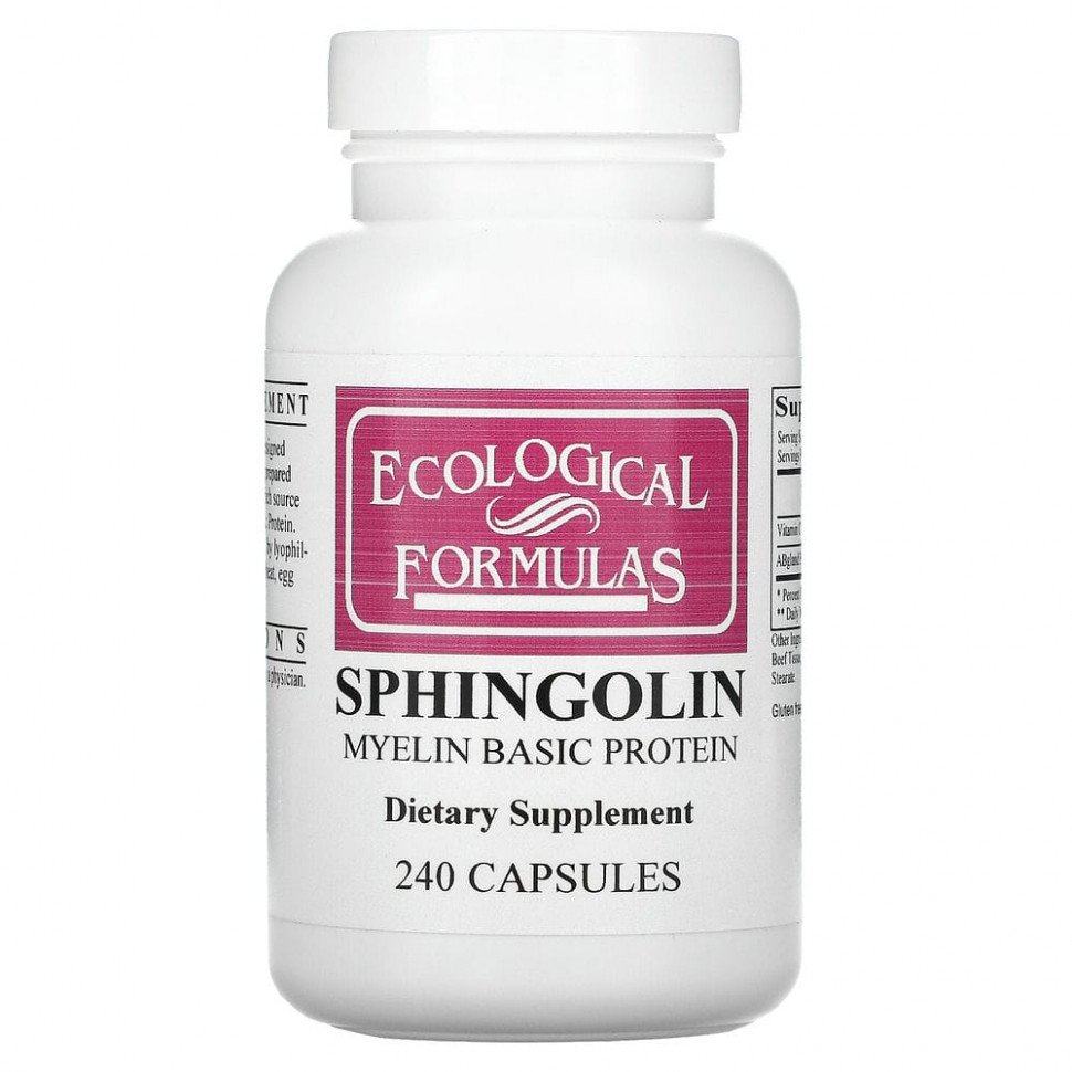 ���� ������ (Iherb) Ecological Formulas, Sphingolin, �������� ����� �������, 240 ������, ������ �� 6170 ���